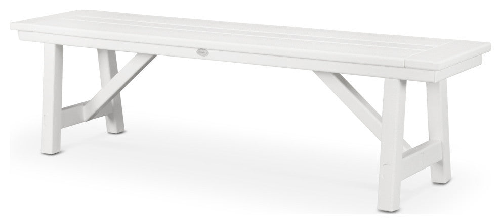 POLYWOOD Rustic Farmhouse 60" Backless Bench