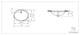 Oval Undermount Sink, White, 23"