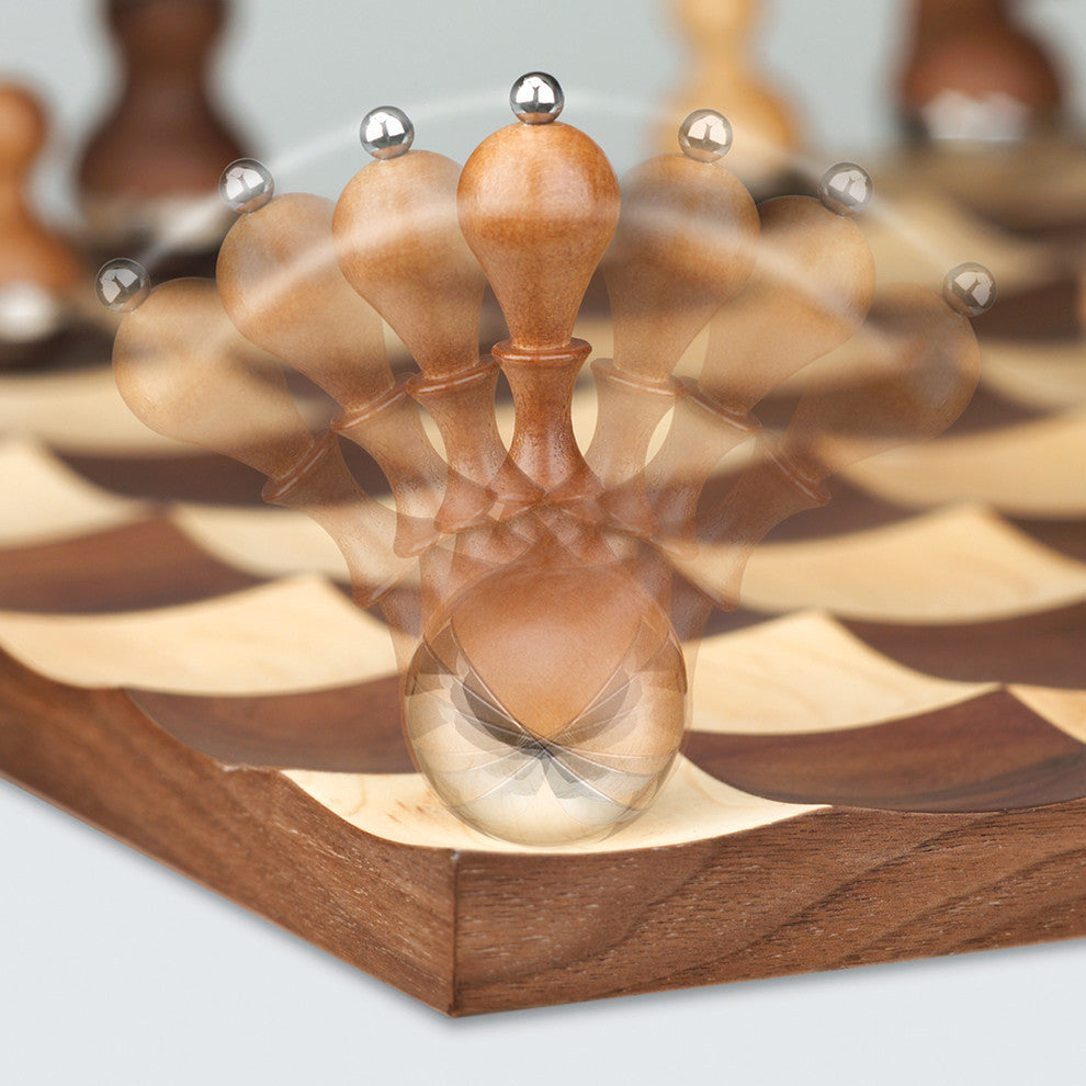 Wobble Chess Set, Walnut
