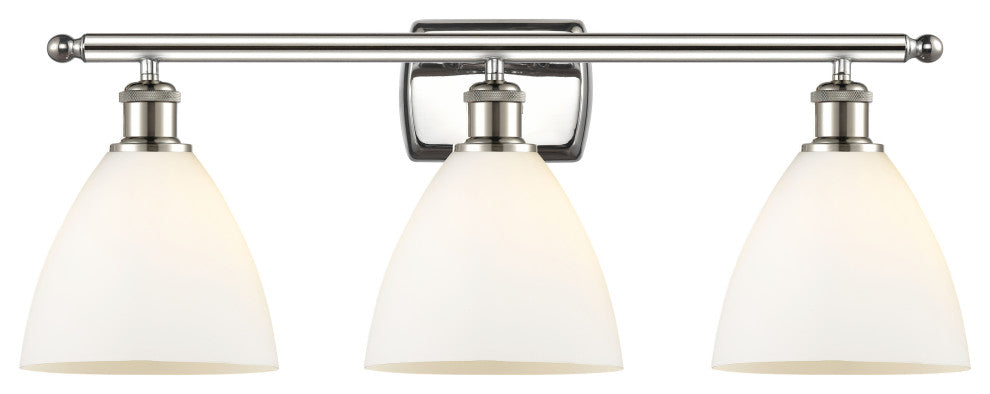 Innovations 516-3W-PN-GBD-751-LED 3 Light Bath Vanity Light, Polished Nickel