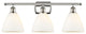 Innovations 516-3W-PN-GBD-751-LED 3 Light Bath Vanity Light, Polished Nickel