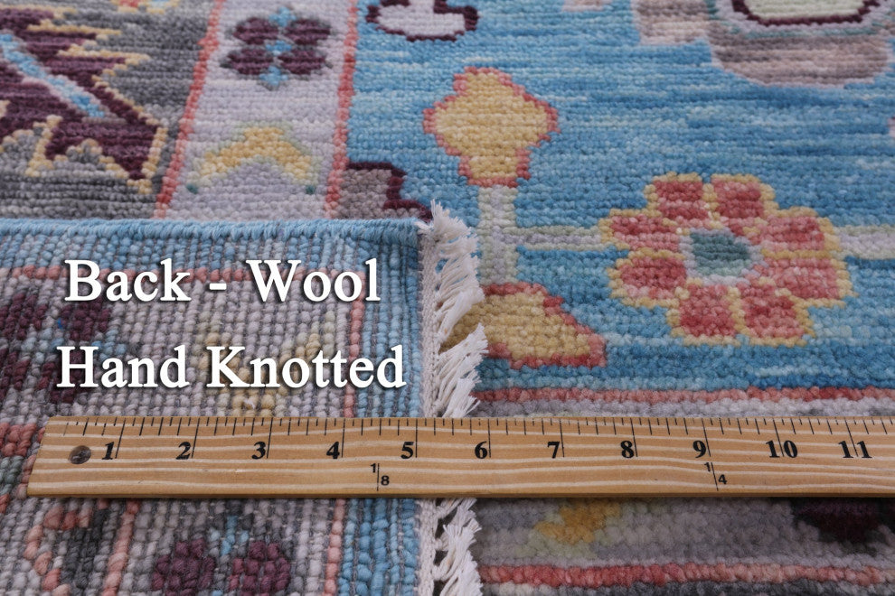 9' 3" X 11' 11" Turkish Oushak Hand Knotted Wool Rug - Q15649