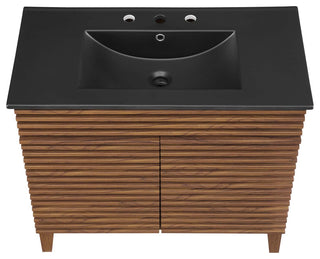 Render 36" Bathroom Vanity - Walnut Black