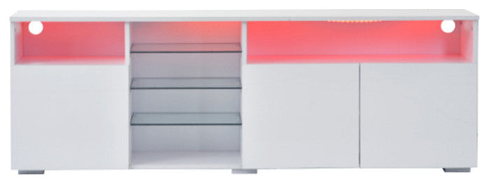 Universal Entertainment Center white modern TV stand