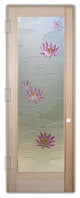 Interior Prehung Door or Interior Slab Door - Lily Pads & Lotus - Douglas...