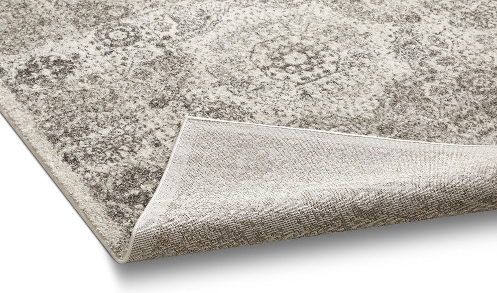 Well Woven Serenity Millie Traditional Vintage Medallion Ivory Runner Rug