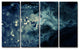 Ready2HangArt ''Glitzy Mist VII'' by Tristan Scott, 24"x48", 4 Piece Set