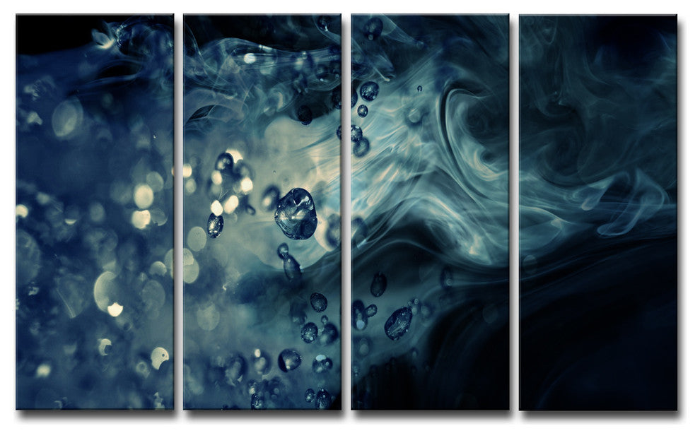 Ready2HangArt ''Glitzy Mist VII'' by Tristan Scott, 24"x48", 4 Piece Set