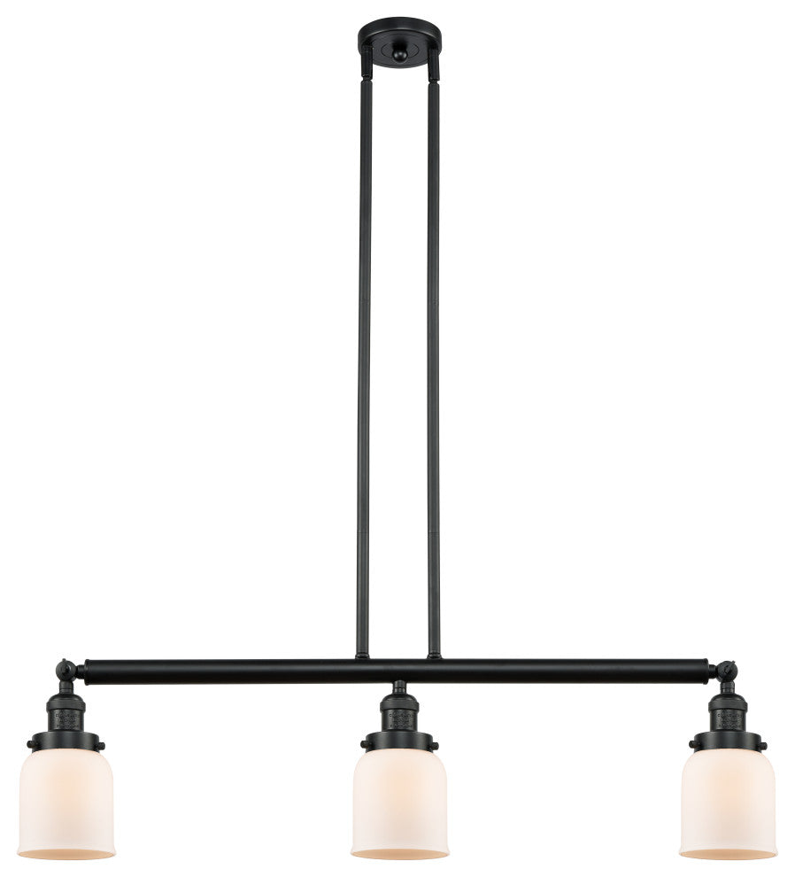 Innovations Lighting 213-Bk-S-G51-Led 3 Light Dimmable Led Island Light