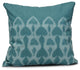 Watermark, Geometric Print Pillow, Teal, 18"x18"