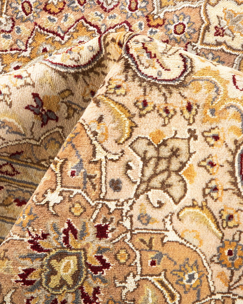 Etawah, One-of-a-Kind Hand-Knotted Area Rug Ivory, 8'2"x10'5"