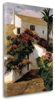 "Courtyard Blossoms" By Poch Romeu, Giclee Print on Gallery Wrap Canvas