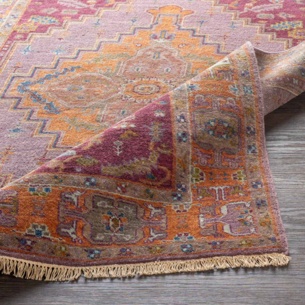 Surya Zeus ZEU-7800 Traditional Area Rug, Eggplant, 3' x 12' Runner