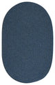 Colonial Mills Bristol WL01 Federal Blue Traditional Area Rug, Oval 12'x15'