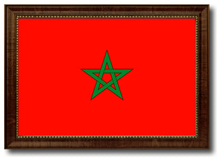 Morocco Country Flag Canvas Print, 19"x27"