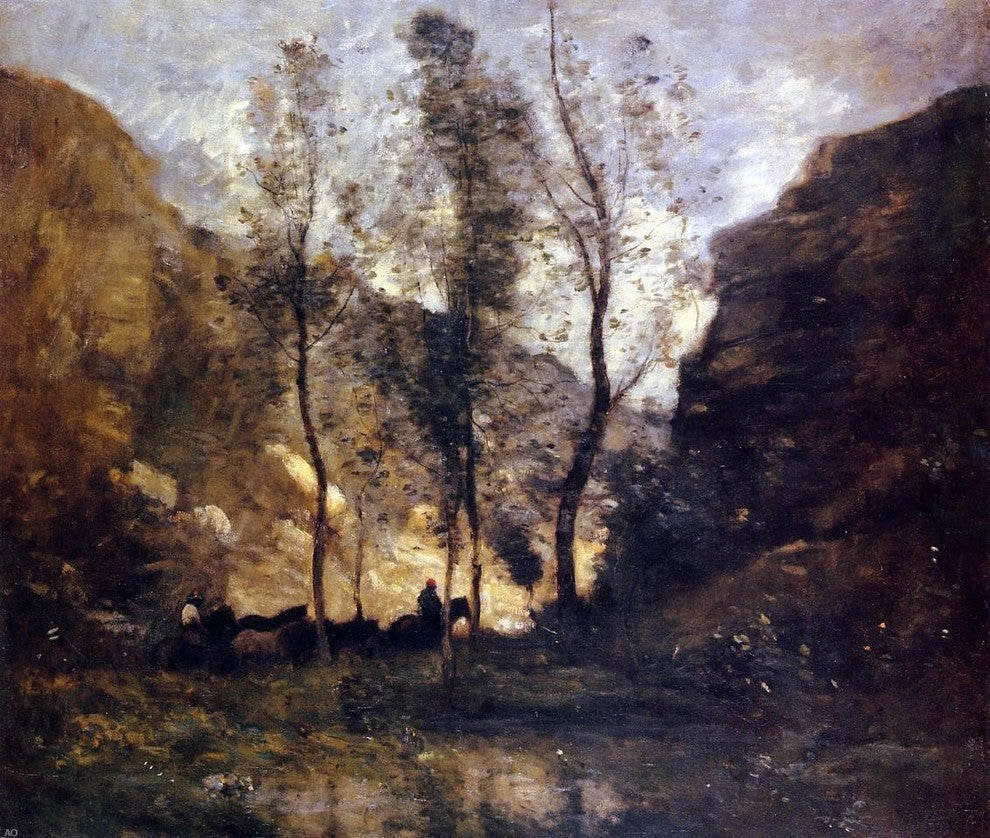 Jean-Baptiste-Camille Corot Smugglers Wall Decal