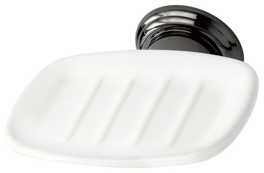 BA1755BK Water Onyx Soap Dish, Black Nickel