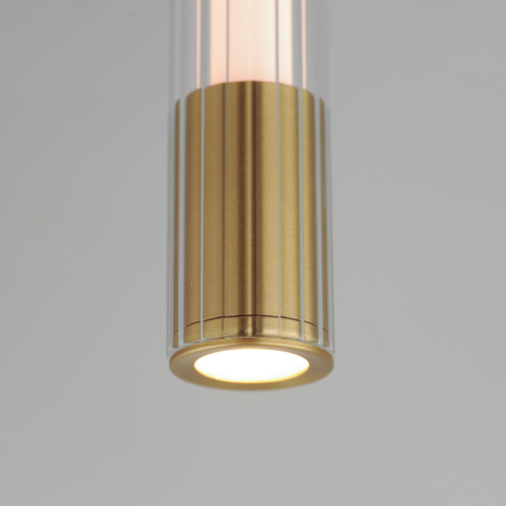 ET2 E11061-144 Cortex 11" Tall LED Mini Pendant - Natural Aged Brass