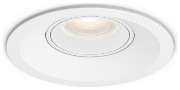 Aperture 3"5CCT Multi Functional Recessed Light With Adjustable Head, White
