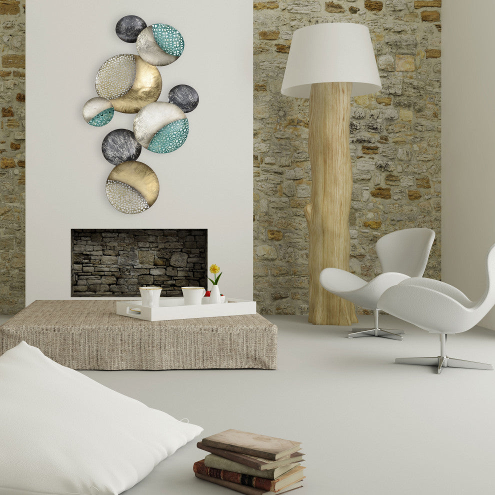Modernist Abstract Floating Circles Wall Decor