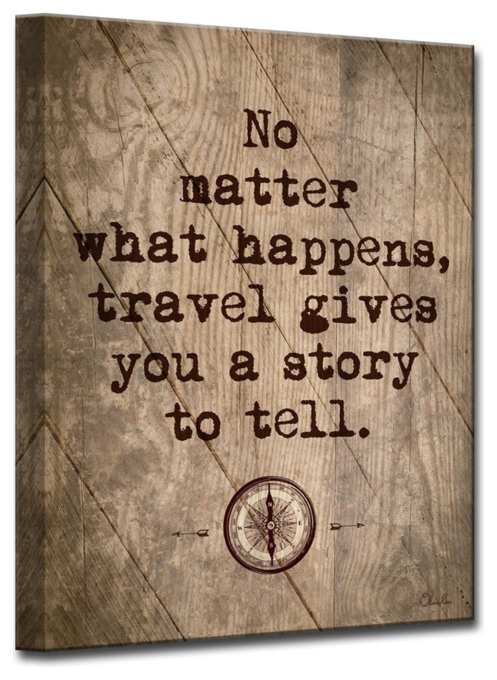 Ready2HangArt Inspirational 'Travel' Wrapped Canvas Wall Art
