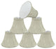 30010-6 Small Bell  Chandelier Clip On Lamp Shade Butter Creme 3"x6"x5"