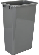 Hardware Resources CAN-50 50 Quart Plastic Trash Can for Double - Grey