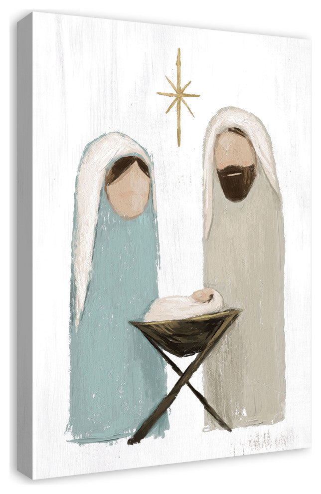 Painted Nativity 6 20x30 Canvas Wall Art