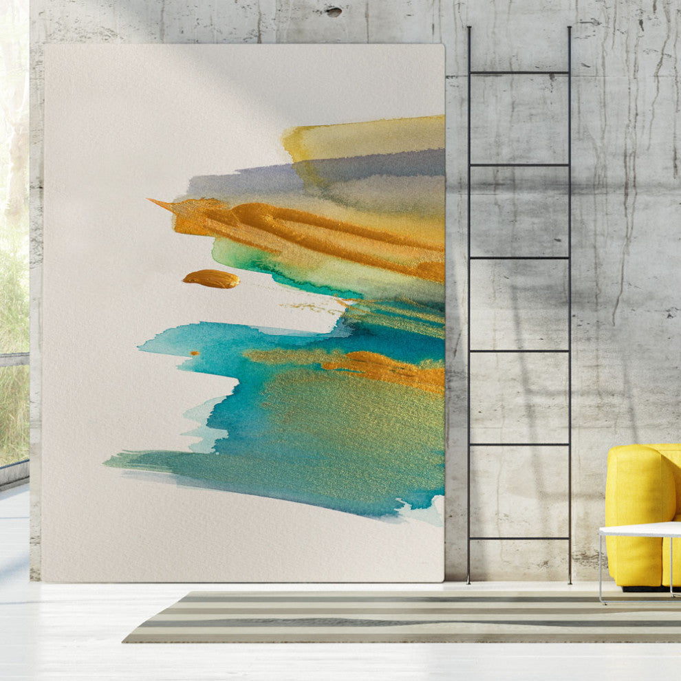 Amber Gold Vertical I - 72 x 54 by Lanie Loreth