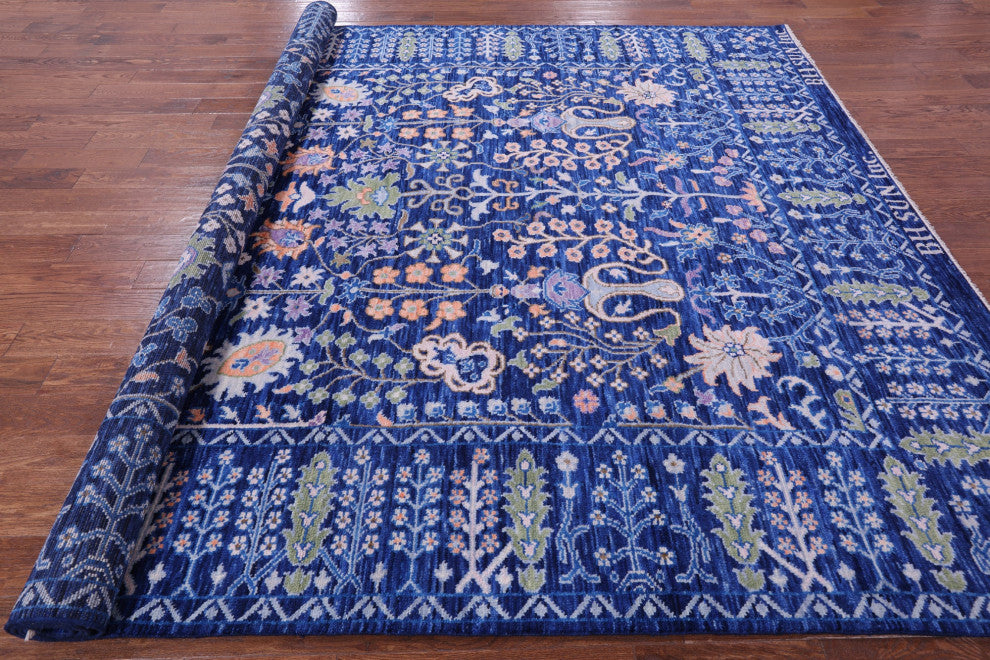 Handmade Signed Turkish Oushak Wool Rug 9' 3" X 11' 9" - Q13585
