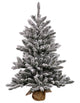 24" Flocked Anoka Pine W/Burlap Base 92T