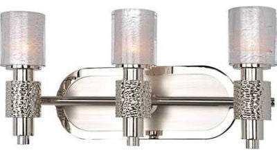 Kalco Lighting Ashington 3 Bath Light, Polished Satin Nickel