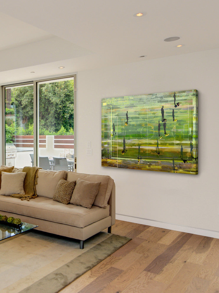 "Field Shadows" Painting Print on Wrapped Canvas, 45"x30"