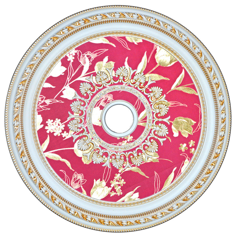 Artistry Lighting, Round 32" Antique White Ceiling Medallion (ART80-F1-091)