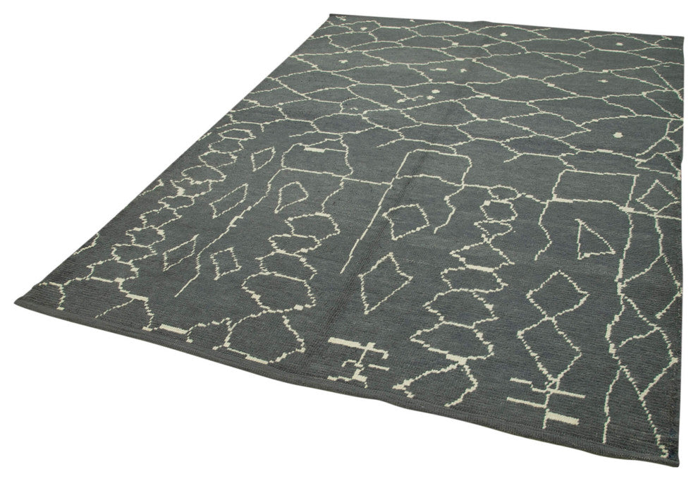 Rug N Carpet - Handmade Unique 6' 4'' x 9' 1'' Moroccan Area Rug