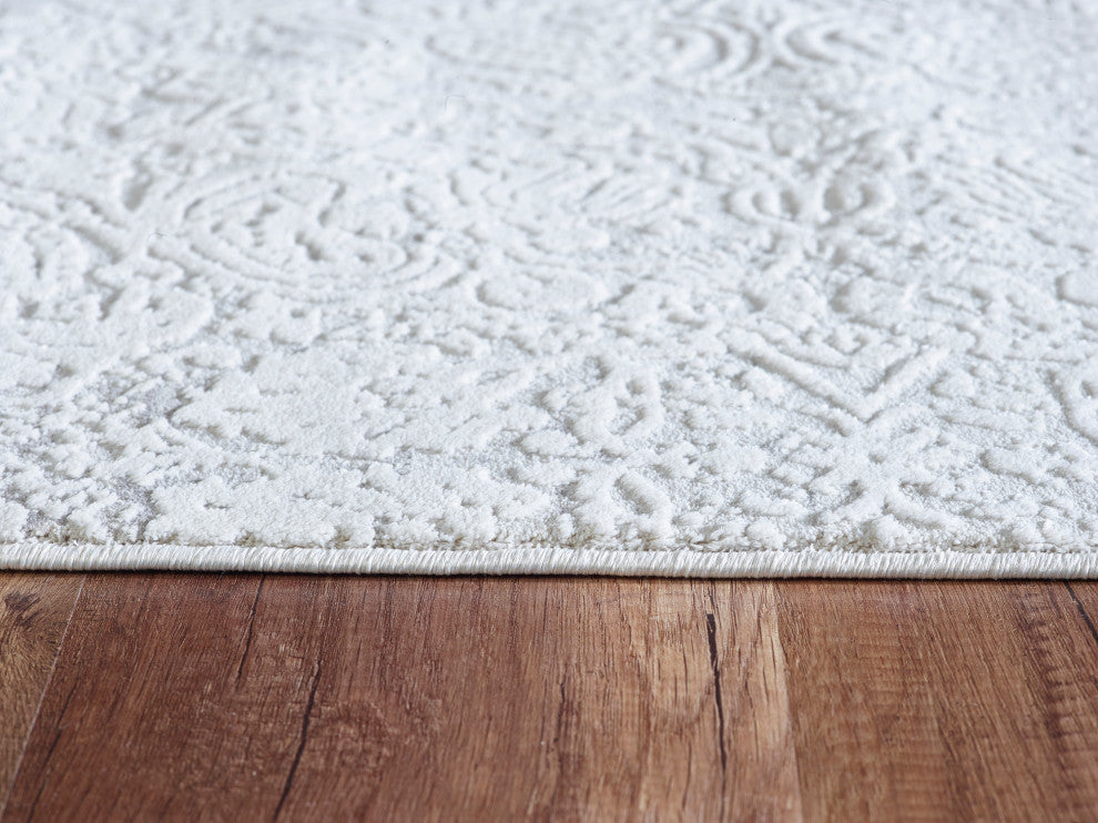 Quartz 27040-100 Area Rug, Ivory, 2'x3'11"