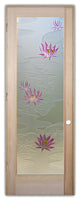 Interior Prehung Door or Interior Slab Door - Lily Pads & Lotus - Douglas...