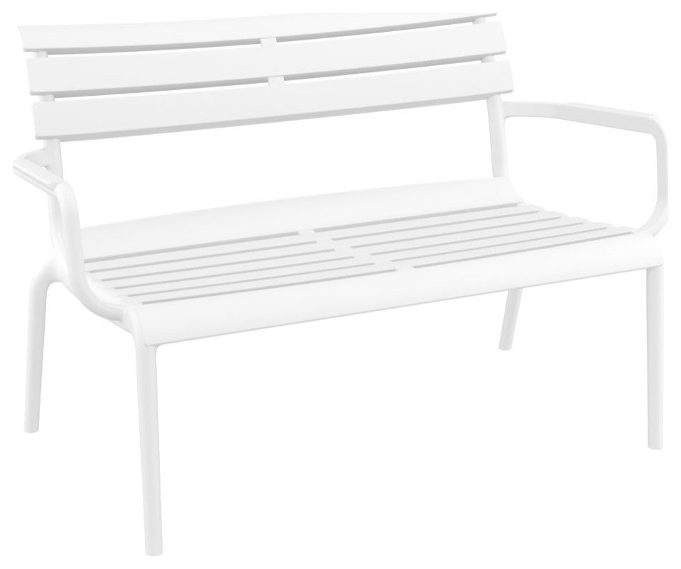Paris Outdoor Bench White