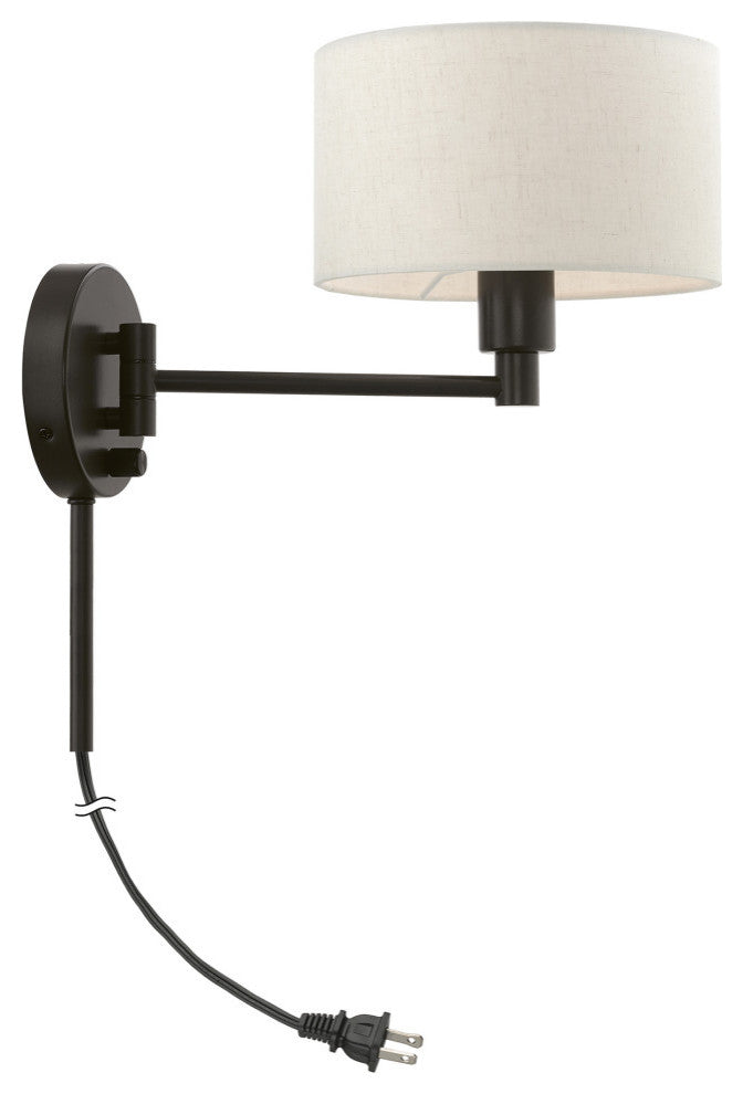Swing Arm Wall Lamps 1 Light English Bronze Swing Arm Wall Lamp