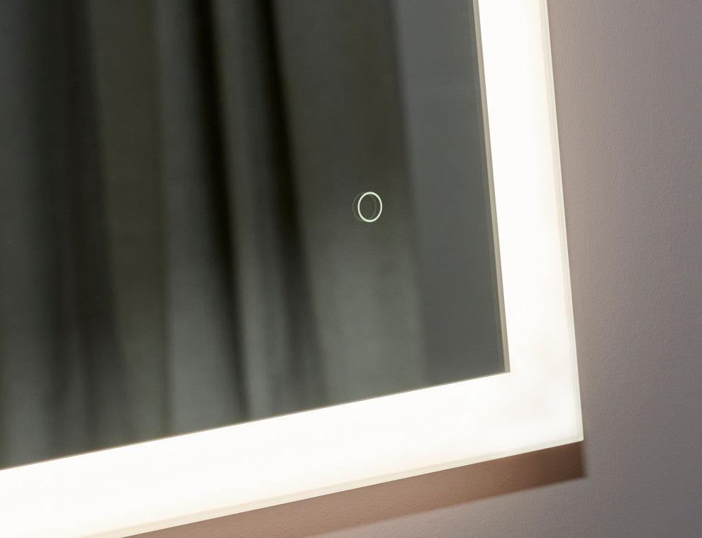 Asher Square Frameless LED Mirror