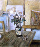 Edouard Vuillard Vase of Flowers Premium Canvas Print
