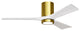 Matthews Fan Irene-3HLK With Lighting Kit, Brushed Brass, 52", Matte White