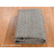 Chocolate Brown, Small Box Design, Wool and Silk, Hand Knotted, Rug, 8'1"x9'9"