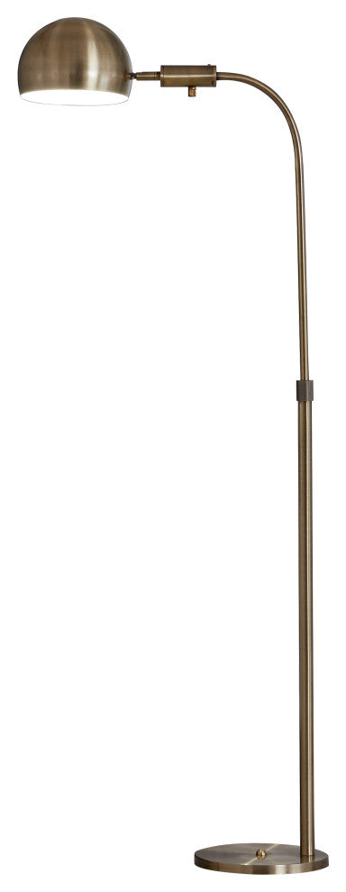 Artiva 58" LED Pharmacy Full Spectrum Floor Lamp, Antique Satin Brass