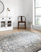 Teagan TEA-01 Area Rug, Denim/Mist, 6'7"x9'2"