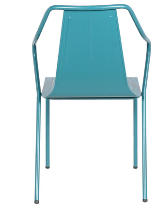 Patio Dining Armchair in Frosted Teal(Set of 4)