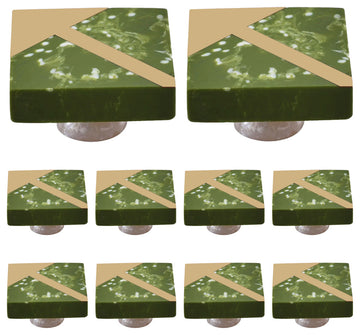 Mascot Hardware Garden Grove 1-1/2 in. Green Cabinet Knob, PK-10