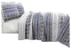 Hygge Geo 3-Piece Quilt Set, Navy, King