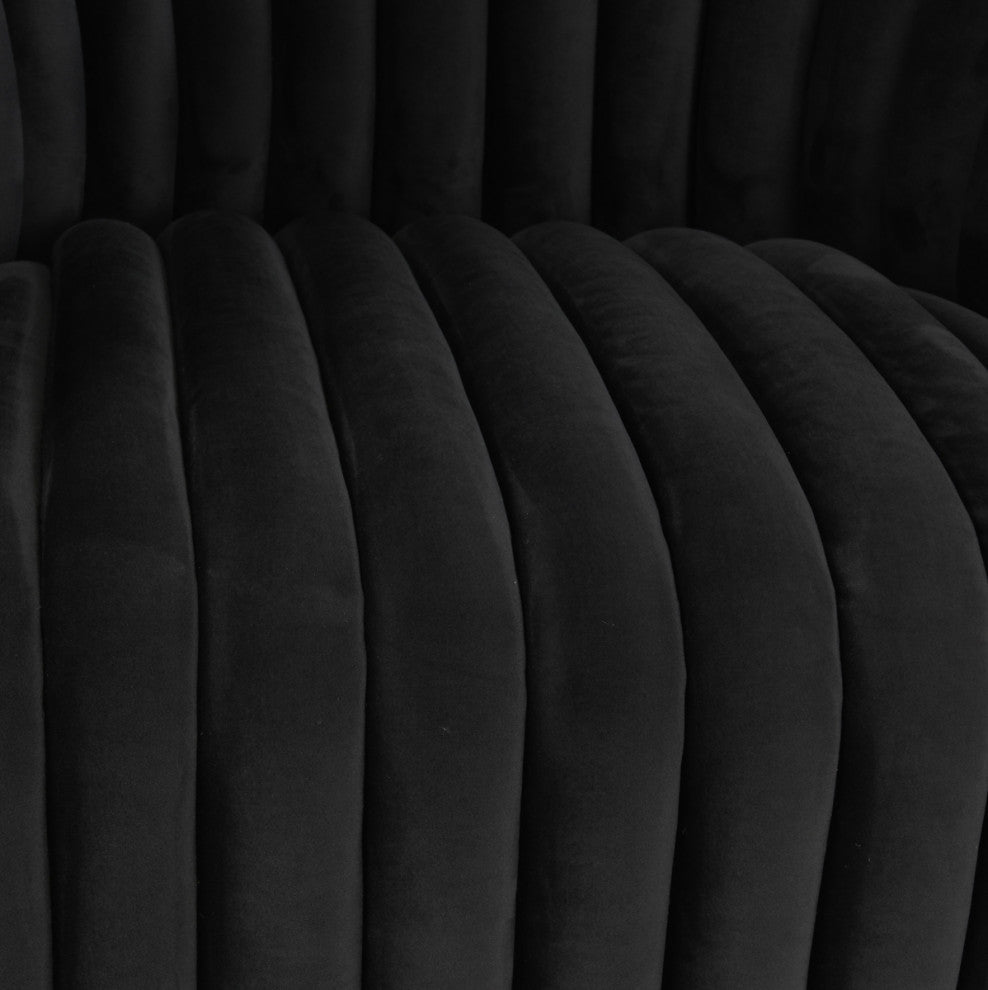 Slate Grey Velvet Swivel Chair