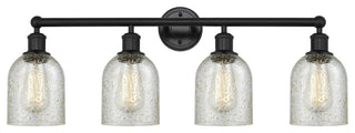 Innovations 616-4W-BK-G259 Caledonia 4 Light Bath Vanity Light, Matte Black